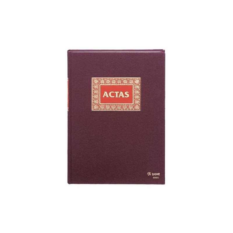 LIBRO DE ACTAS FOLIO NATURAL 100 HOJAS NUMERADAS DOHE 09905