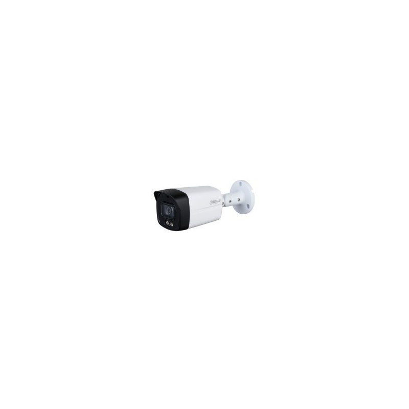 (DH-HAC-HFW1239TLMP-IL-A-0280B-S2) CAMRA HDCVI TUBULAR IP 1080P FULL COLOR METAL BRACKET BULLET PAL SMART DUAL ILLUMINATORS MIC 