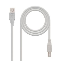 CABLE USB 2.0 IMPRESORA  TIPO A/M-B/M  BEIGE  3.0 M