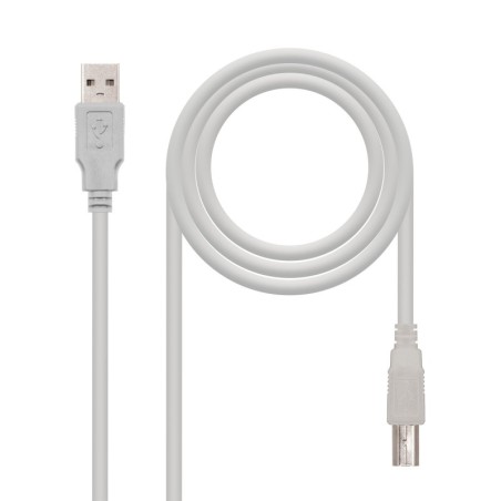 CABLE USB 2.0 IMPRESORA  TIPO A/M-B/M  BEIGE  3.0 M