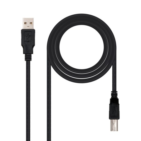 CABLE USB 2.0 IMPRESORA  TIPO A/M-B/M  NEGRO  3.0 M