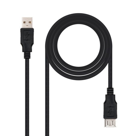 CABLE USB 2.0  TIPO A/M-A/H  NEGRO  3.0 M