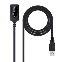 CABLE USB 2.0 PROLONGADOR CON AMPLIFICADOR  TIPO A/M-A/H  5.0 M