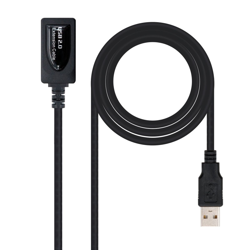 CABLE USB 2.0 PROLONGADOR CON AMPLIFICADOR  TIPO A/M-A/H  5.0 M