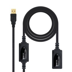 CABLE USB 2.0 PROLONGADOR CON AMPLIFICADOR  TIPO A/M-A/H  10 M