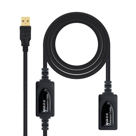 CABLE USB 2.0 PROLONGADOR CON AMPLIFICADOR  TIPO A/M-A/H  10 M
