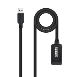 Cable USB 3.0 prolongador con amplificador  tipo A/M-A/H  5m