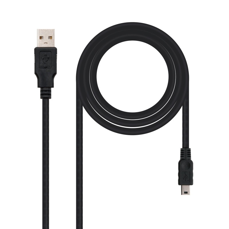 CABLE USB 2.0  TIPO A/M-MINI USB 5PIN/M  1.8 M