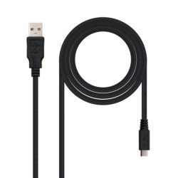 10.01.0503 cable USB USB 2.0 3 m USB A Micro-USB B Negro