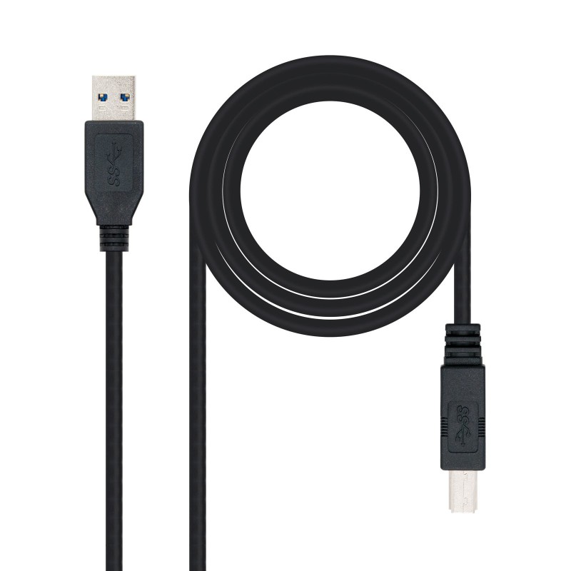 10.01.0802-BK cable USB USB 3.2 Gen 1 (3.1 Gen 1) 2 m USB A USB B Negro