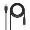 10.01.0802-BK cable USB USB 3.2 Gen 1 (3.1 Gen 1) 2 m USB A USB B Negro