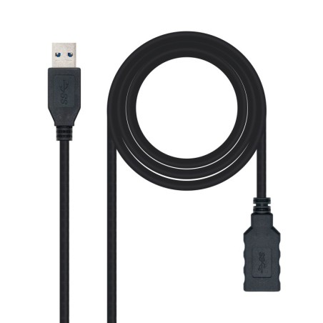 Cable USB 3.0  Tipo A/M-A/H  Negro  3.0 M