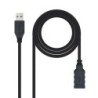 Cable USB 3.0  Tipo A/M-A/H  Negro  3.0 M