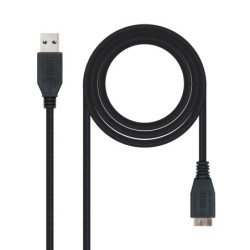 CABLE USB 3.0  TIPO A/M-MICRO B/M  NEGRO  1.0 M