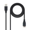 CABLE USB 3.0  TIPO A/M-MICRO B/M  NEGRO  1.0 M