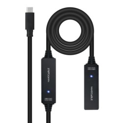 10.01.1312 cable USB USB 3.2 Gen 1 (3.1 Gen 1) 10 m USB C Negro