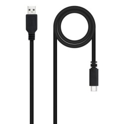 USB 2.0  0.5m cable USB 0 5 m USB C USB A Negro