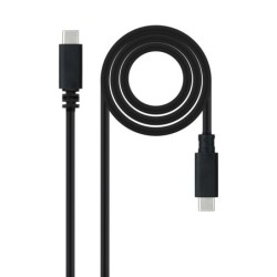Cable USB 2.0 3A  tipo USB-C/M-USB-C/M  Negro  1.5 m