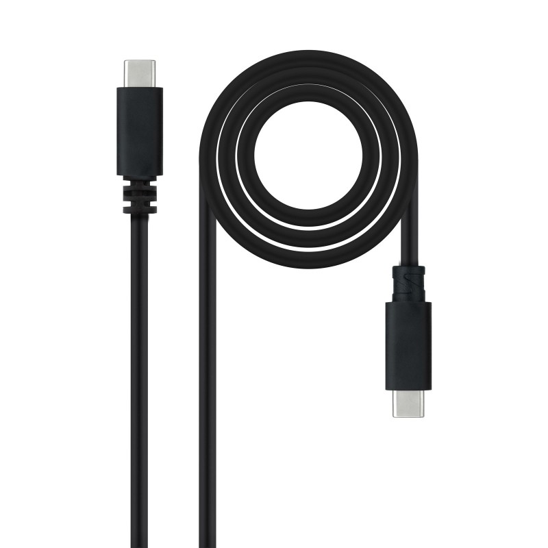 Cable USB 2.0 3A  tipo USB-C/M-USB-C/M  Negro  1.5 m