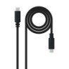 Cable USB 2.0 3A  tipo USB-C/M-USB-C/M  Negro  1.5 m