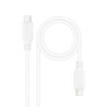 Cable USB 2.0 3A  tipo USB-C/M-USB-C/M  Blanco  1.5 m