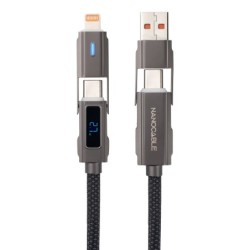 10.01.2501 cable USB USB 2.0 1 m USB A/USB C USB C/Lightning 27 W Negro