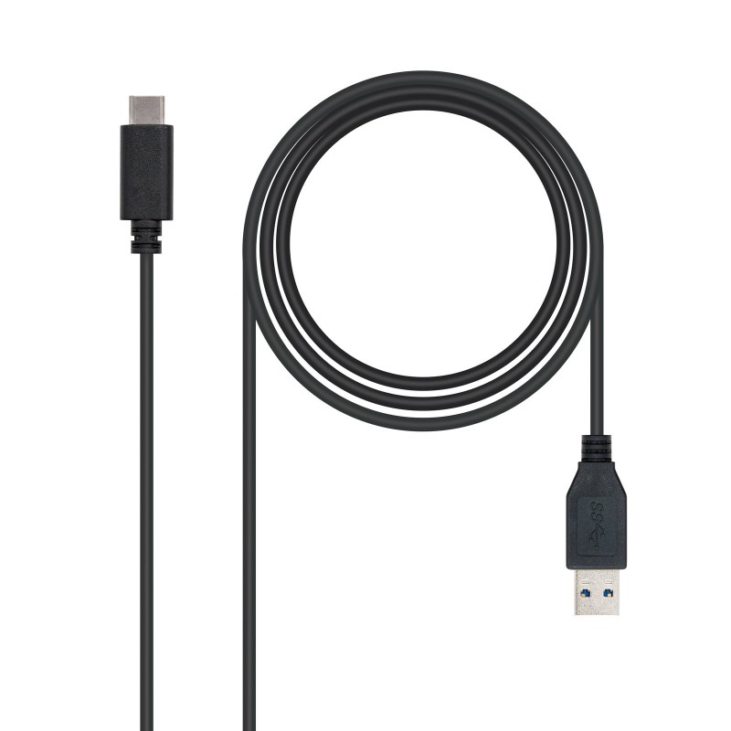 USB 3.1  1m cable USB USB 3.2 Gen 2 (3.1 Gen 2) USB C USB A Negro