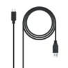 Cable USB 3.1 Gen2 10Gbps 3A  tipo USB-C/M-A/M  negro  1.5 m