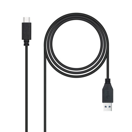 Cable USB 3.1  Gen2 10 Gbps 3A  tipo USB-C/M-A/M  Negro  2 m