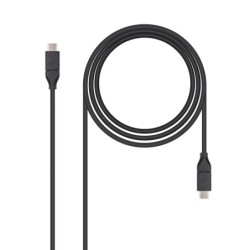 USB 3.1  1m cable USB USB 3.2 Gen 2 (3.1 Gen 2) USB C Negro