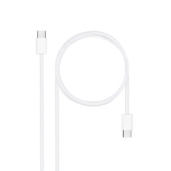 Cable USB-C 2.0 60W 3A  USB-C/M-USB-C/M  Blanco  2 m