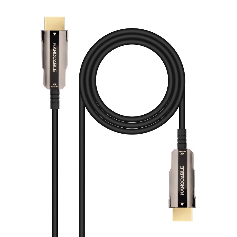 Cable HDMI V2.0 AOC 4K@60Hz 18Gbps A/M-A/M  Negro  15 m