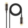 Cable HDMI V2.1 AOC 8K@60Hz 4K@120Hz 48Gbps A/M-A/M  Negro  10 m