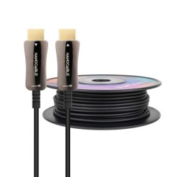 Cable HDMI V2.1 AOC 8K@60Hz 4K@120Hz 48Gbps A/M-A/M  Negro  80 m