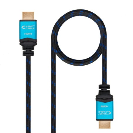 Cable HDMI V2.0 4K@60GHz 18 Gbps A/M-A/M  negro  0.5 m.