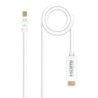 Cable conversor Mini DP a HDMI  Mini DP/M - HDMI/M  Blanco  2.0 M