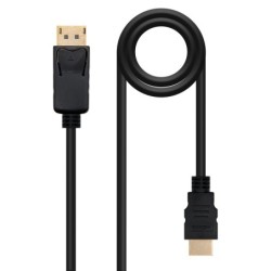 Cable Conversor DISPLAYPORT a HDMI  DP/M - HDMI/M  Negro  1 m