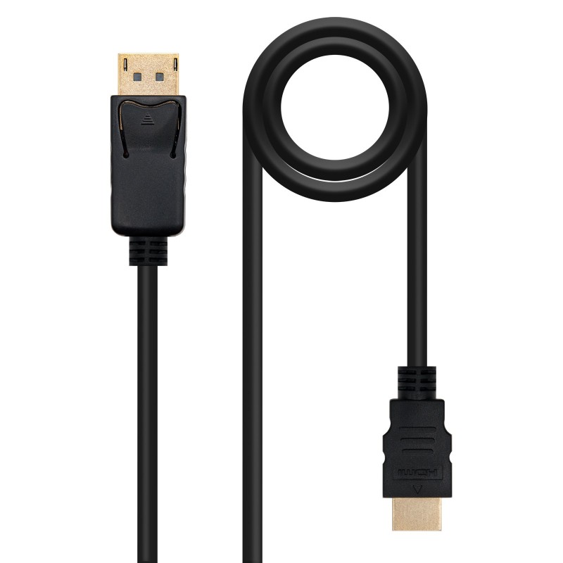 Cable conversor DISPLAYPORT a HDMI  DP/M - HDMI/M  Negro  2.0 M