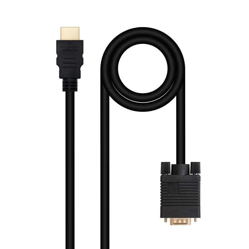 Cable Conversor HDMI a VGA  1.8 m  Negro
