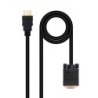Cable Conversor HDMI a VGA  1.8 m  Negro