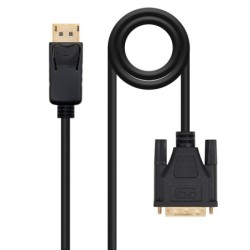 Cable conversor DISPLAYPORT a DVI  DP/M - DVI/M  Negro  2.0 M