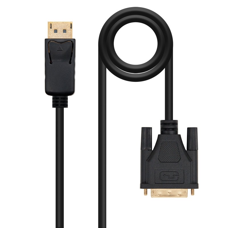 Cable conversor DISPLAYPORT a DVI  DP/M - DVI/M  Negro  2.0 M