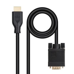 Cable conversor VGA/M a HDMI/M  Negro  1.8m
