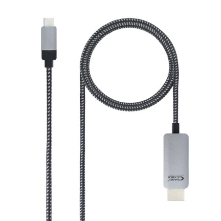 10.15.5103 adaptador de cable de vdeo 3 m USB Tipo C HDMI Aluminio  Negro