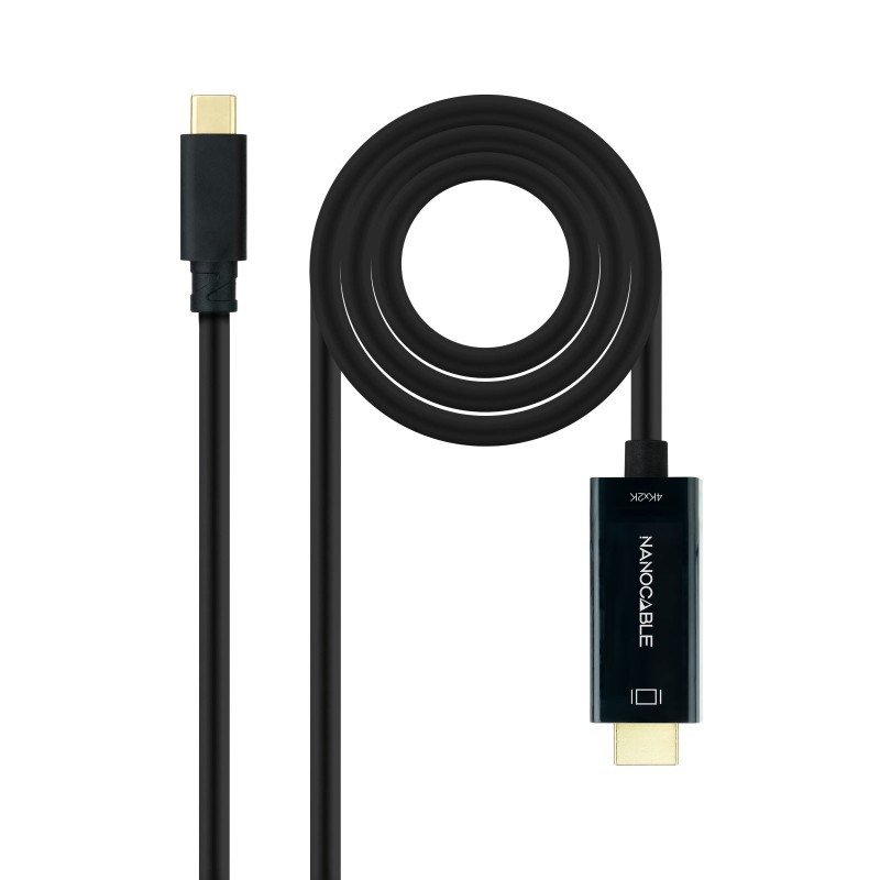Cable Conversor USB-C a HDMI 1.4 4K@30HZ 3 m  Negro