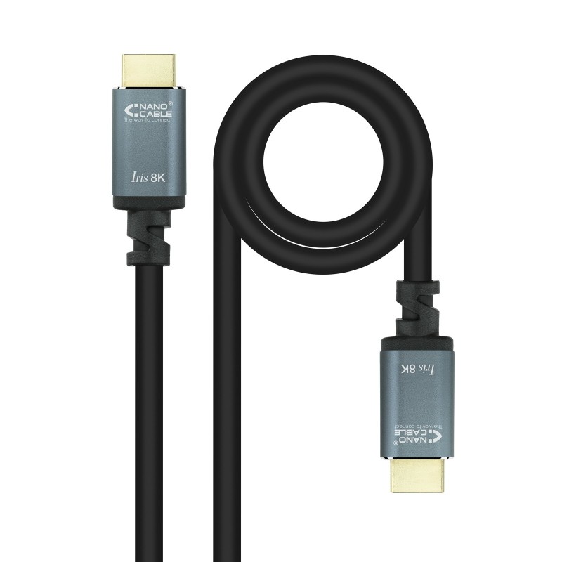 Cable HDMI 2.1 IRIS 8K A/M-A/M  Negro  5 Metros