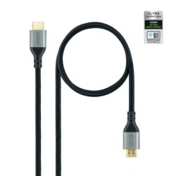 Cable HDMI 2.1 Certificado ULTRA HIGH SPEED A/M-A/M  Negro  1.5 m