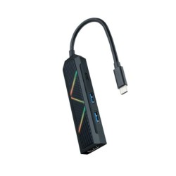 10.16.0401 base para porttil y replicador de puertos Almbrico USB 3.2 Gen 1 (3.1 Gen 1) Type-C Negro