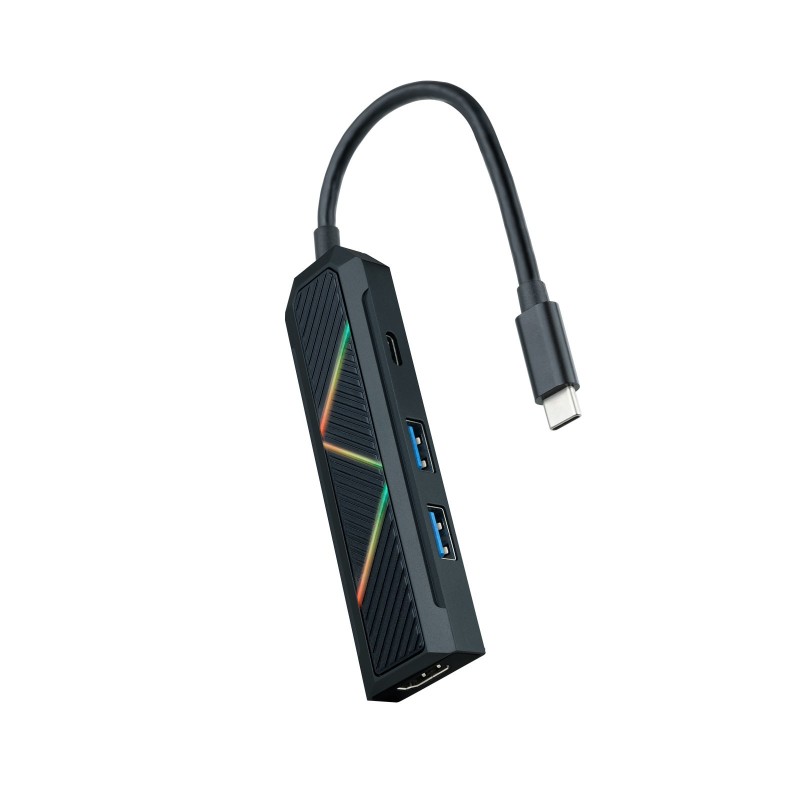 10.16.0401 base para porttil y replicador de puertos Almbrico USB 3.2 Gen 1 (3.1 Gen 1) Type-C Negro