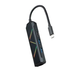 10.16.0501 base para porttil y replicador de puertos Almbrico USB 3.2 Gen 1 (3.1 Gen 1) Type-C Negro
